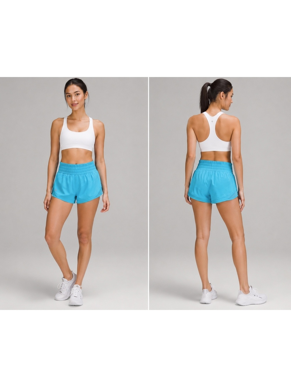 Lululemon Speed Up Shorts Size 0 Blue Lined Athletic Running Workout